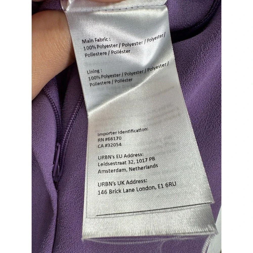 Exquise Anthropologie Women’s Wide Leg Lilac Purple Pants Trousers Size Large - Picture 10 of 14